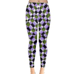 Hypnotic Geometric Pattern Leggings  by dflcprints
