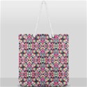 Multicolored Abstract Geometric Pattern Full Print Rope Handle Tote (Large) View2