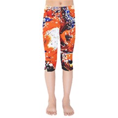 Smashed Butterfly 2 Kids  Capri Leggings  by bestdesignintheworld