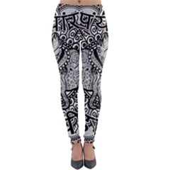 Ornate Hindu Elephant  Lightweight Velour Leggings by Valentinaart
