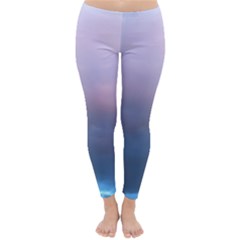 Blue Pink Clouds Classic Winter Leggings by LoolyElzayat