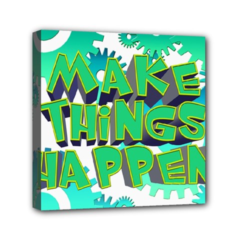 Gears Gear Interaction Act Do Mini Canvas 6  X 6 
