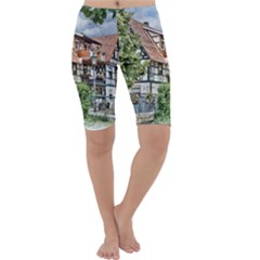 Homes Building Cropped Leggings  by Sapixe