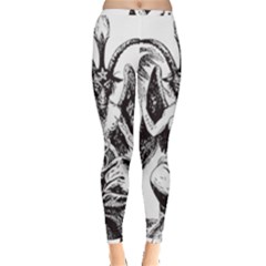 Devil Baphomet Occultism Inside Out Leggings by Sapixe