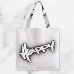 Lettering Points Creative Pen Dots Zipper Grocery Tote Bag