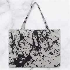 Fabric Texture Painted White Soft Zipper Medium Tote Bag by Sapixe