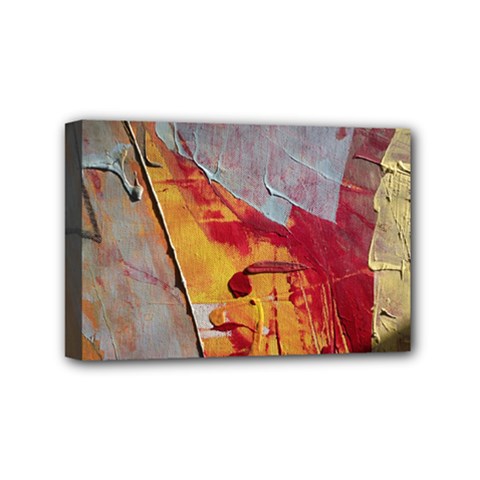 Painting Macro Color Oil Paint Mini Canvas 6  X 4  by Sapixe