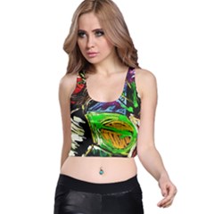 Lillies In The Terracotta Vase 1 Racer Back Crop Top by bestdesignintheworld
