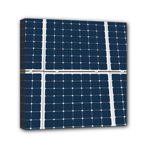 Solar Power Panel Mini Canvas 6  X 6  by FunnyCow
