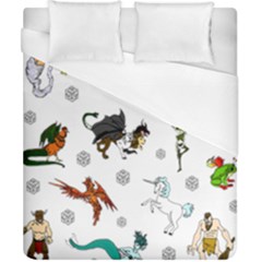 Dundgeon And Dragons Dice And Creatures Duvet Cover (california King Size) by IIPhotographyAndDesigns