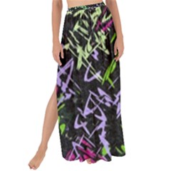 Misc Shapes On A Black Background                                       Maxi Chiffon Tie-up Sarong by LalyLauraFLM