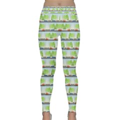 Cars And Trees Pattern Classic Yoga Leggings by linceazul