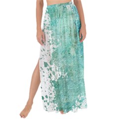 Splash Teal Maxi Chiffon Tie-up Sarong by vintage2030