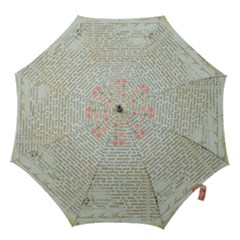 Rose Book Page Hook Handle Umbrellas (small) by vintage2030