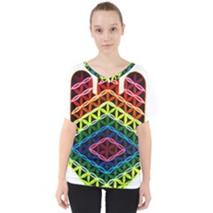 Hamsa Of God V-neck Dolman Drape Top by CruxMagic