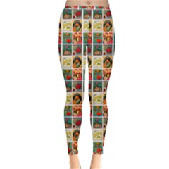 Victorian Fruit Labels Inside Out Leggings by snowwhitegirl