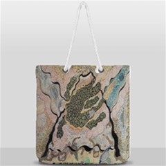 Lizard Volcano Full Print Rope Handle Tote (large)