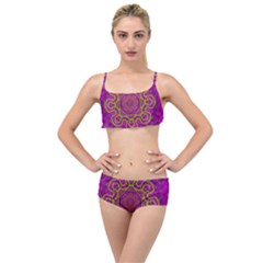 Star Of Freedom And Silent Night Layered Top Bikini Set by pepitasart