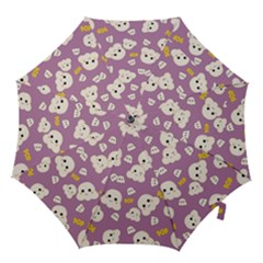 Cute Kawaii Popcorn Pattern Hook Handle Umbrellas (small)