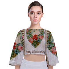 Valentines Day 1171148 1920 Tie Back Butterfly Sleeve Chiffon Top by vintage2030