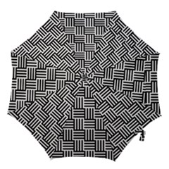 Basket Black Lines Stripes White Hook Handle Umbrellas (small) by Sapixe
