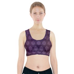 Hexagon Grid Geometric Hexagonal Sports Bra With Pocket by Simbadda