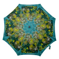 Bloom In Vintage Ornate Style Hook Handle Umbrellas (large) by pepitasart
