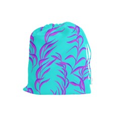 Branches Leaves Colors Summer Drawstring Pouch (large) by Simbadda