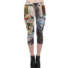 Robot Cyborg Cyberpunk Automation Capri Leggings  by Simbadda
