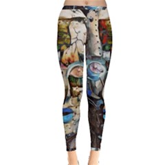 Robot Cyborg Cyberpunk Automation Inside Out Leggings by Simbadda