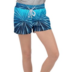 Background Structure Lines Women s Velour Lounge Shorts by Celenk