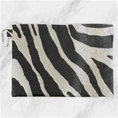 Zebra Print Canvas Cosmetic Bag (xxl)