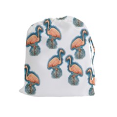 Flaming Gogo Drawstring Pouch (xl) by ArtByAng