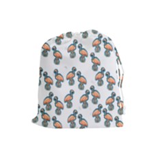 Flaming Gogo Drawstring Pouch (large) by ArtByAng