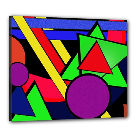 Background Color Art Pattern Form Canvas 24  X 20  (stretched) by Nexatart
