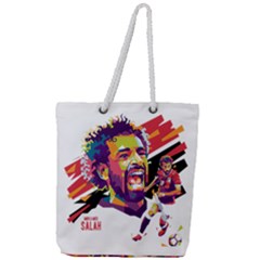 Mo Salah The Egyptian King Full Print Rope Handle Tote (large)