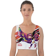 Mo Salah The Egyptian King Velvet Crop Top