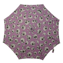 Halloween Skull Pattern Hook Handle Umbrellas (small) by Valentinaart