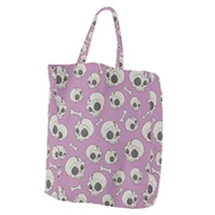 Halloween Skull Pattern Giant Grocery Tote by Valentinaart