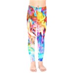 Background Drips Fluid Colorful Kids  Legging