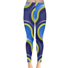 Pattern Curve Design Seamless Leggings  by Sapixe