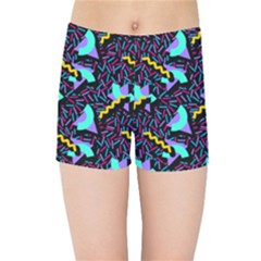 Memphis Style 1 Kids Sports Shorts by JadehawksAnD