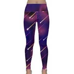 Meteor Shower 1 Lightweight Velour Classic Yoga Leggings by JadehawksAnD