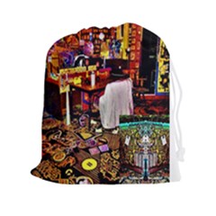 Painted House Drawstring Pouch (xxl) by MRTACPANS