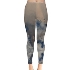 Deep Time Clouds Leggings  by LoolyElzayat