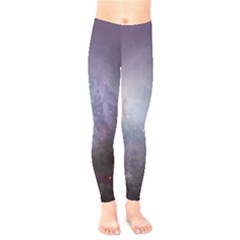 Orion Nebula Pastel Violet Purple Turquoise Blue Star Formation Kids  Legging by genx