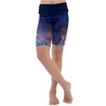 Lagoon Nebula Interstellar Cloud Pastel pink, turquoise and yellow stars Kids Lightweight Velour Cropped Yoga Leggings Lagoon Nebula Interstellar Cloud Pastel pink, turquoise and yellow stars Kids Lightweight Velour Cropped Yoga Leggings