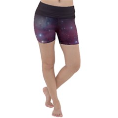 Christmas Tree Cluster Red Stars Nebula Constellation Astronomy Lightweight Velour Yoga Shorts by genx