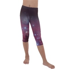 Christmas Tree Cluster Red Stars Nebula Constellation Astronomy Kids  Lightweight Velour Capri Leggings  by genx