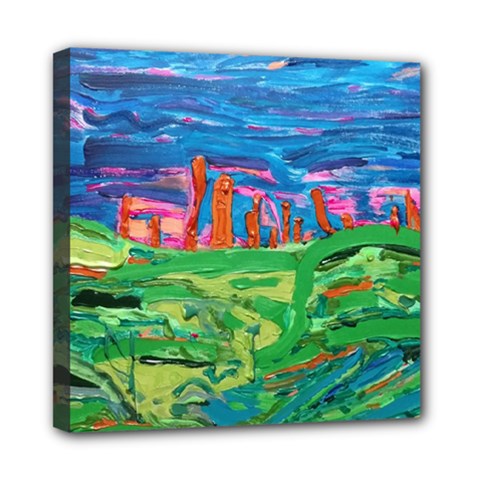 Our Town My Town Mini Canvas 8  X 8  (stretched) by arwwearableart